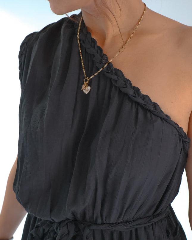 Romina Oneshoulder Schwarz