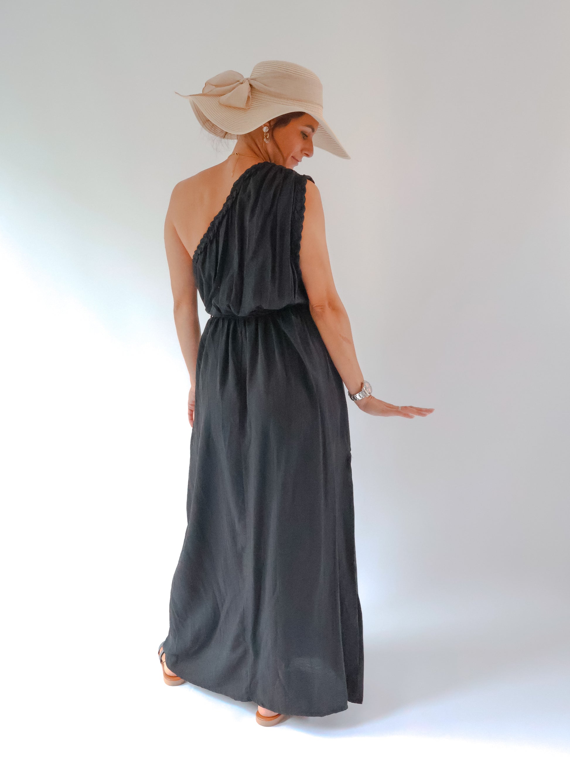 Romina Oneshoulder Schwarz