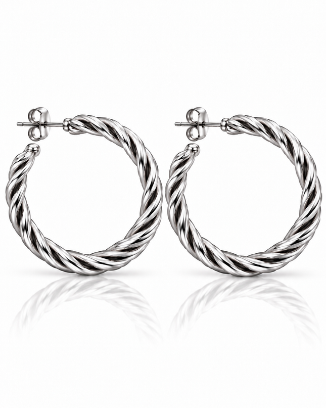 Ohrringe Silver Twist – Silber