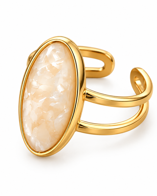 Marbel Statement Ring