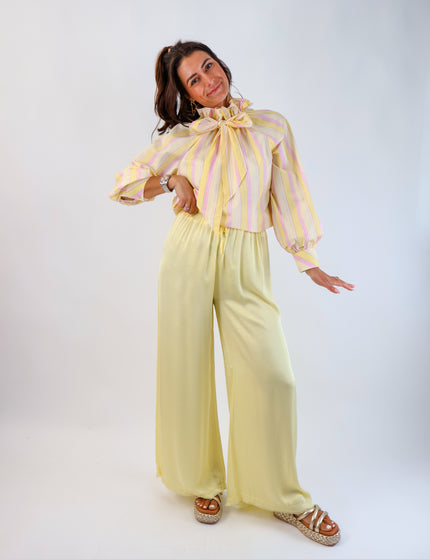 Bow Bluse Citrus-Pink