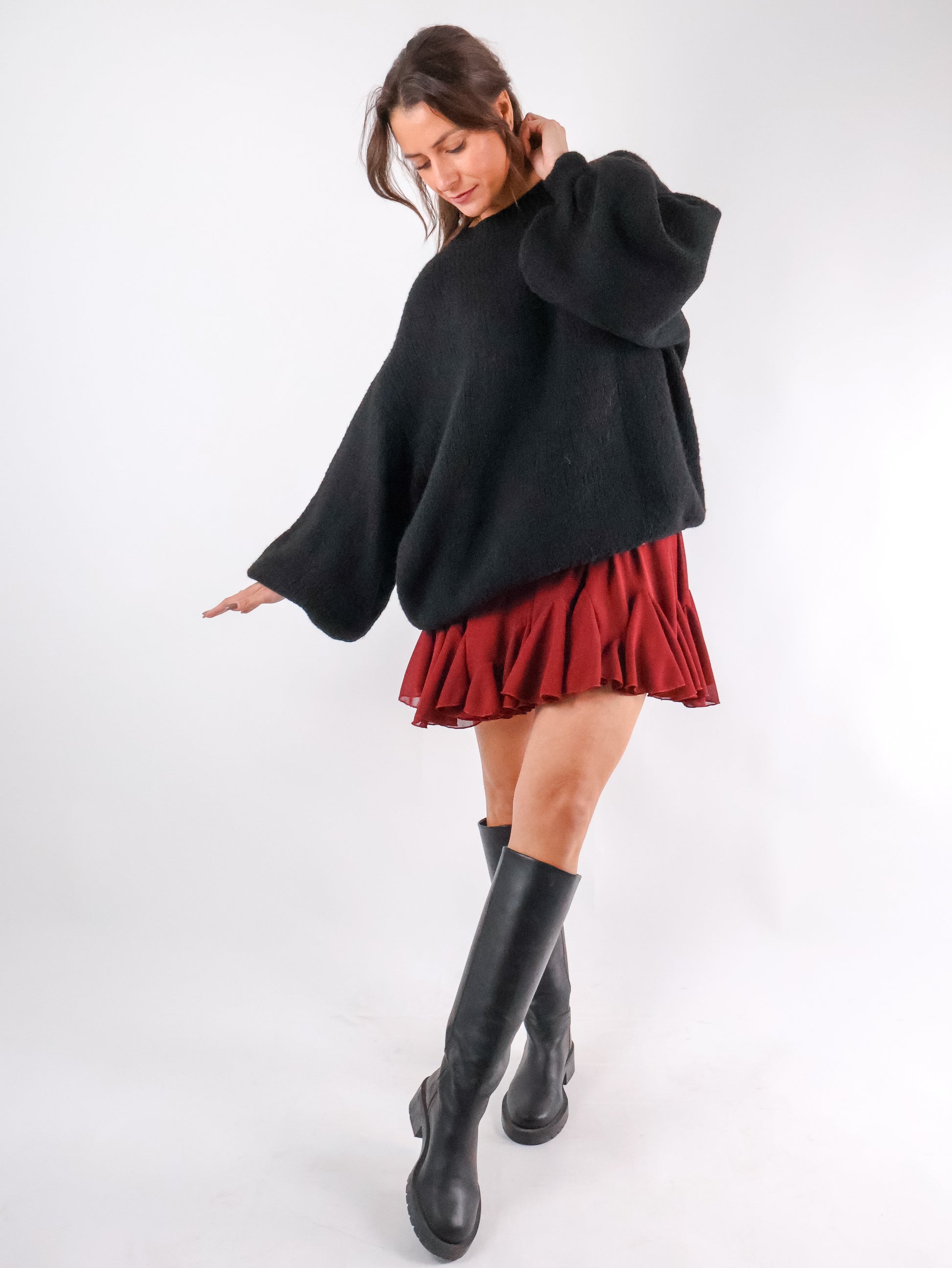 Strickpullover Schwarz