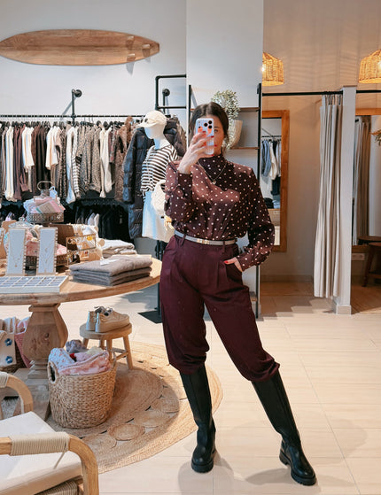 Studio Amaya Jackie Pants Bordeaux