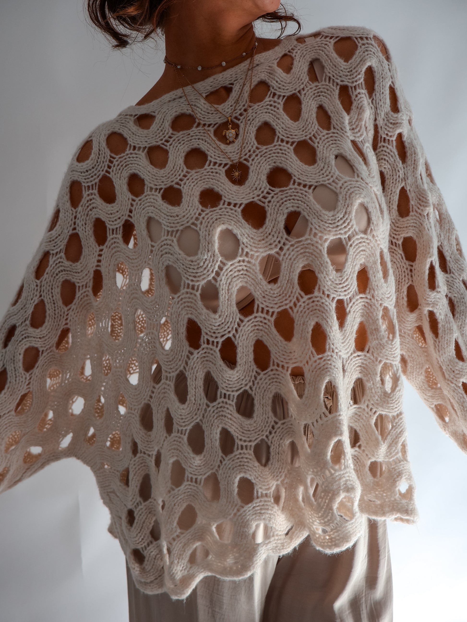 Milla Strickpullover Creme