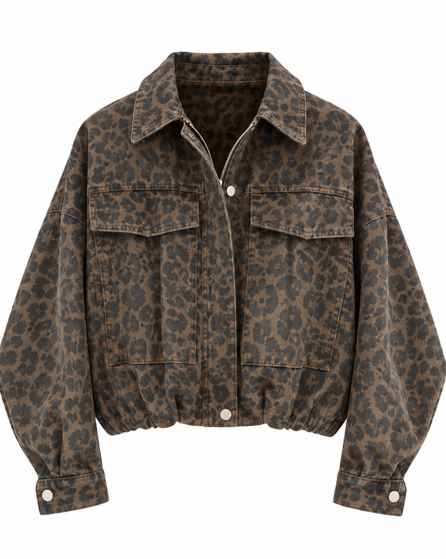 Leo Denim Bomberjacke
