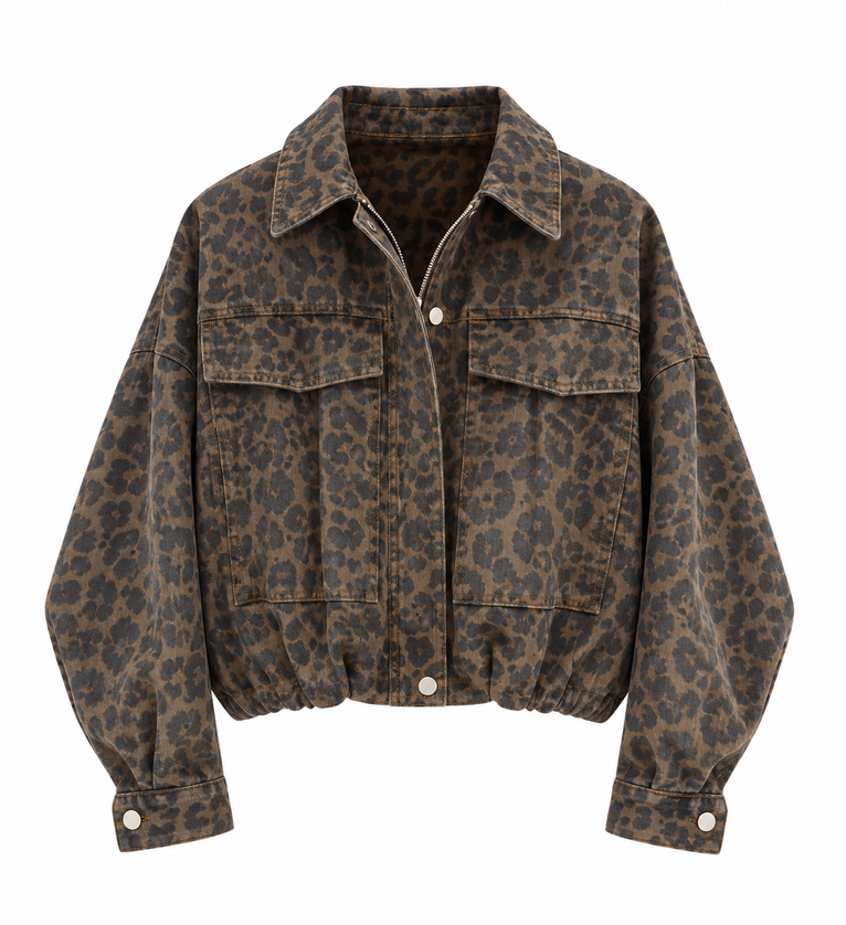 Leo Denim Bomberjacke