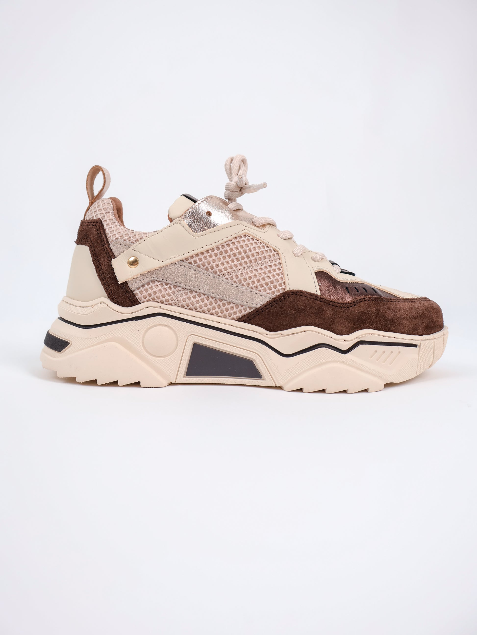 DWRS Pluto Sneaker Offwhite & Darkbrown