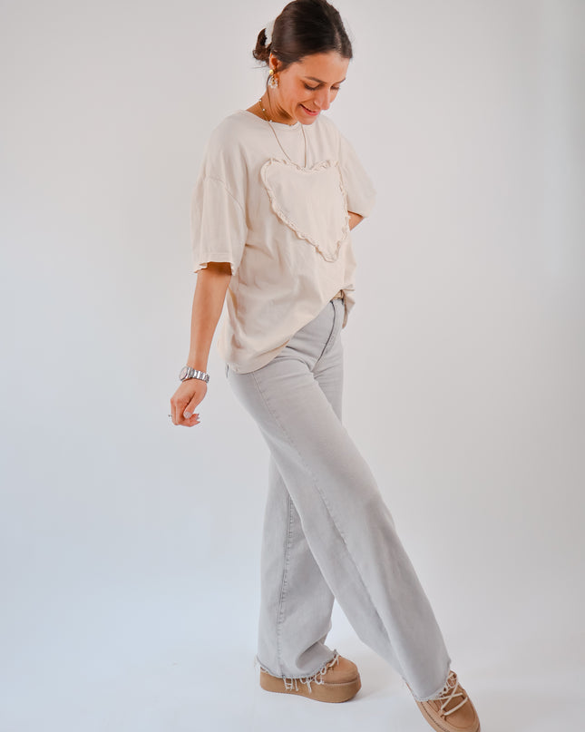 Isabelle T-Shirt Beige