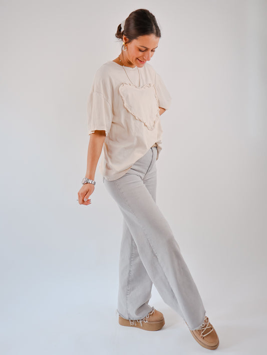 Isabelle T-Shirt Beige