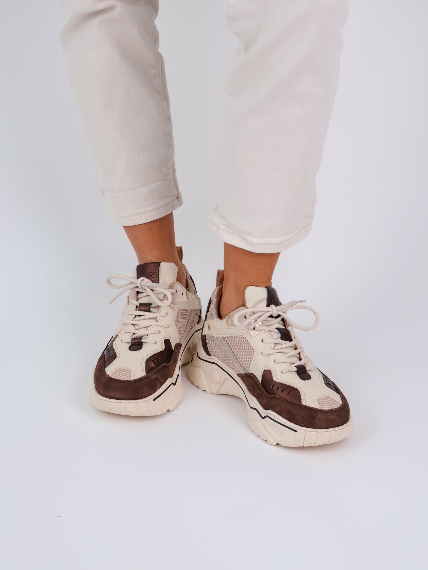 DWRS Pluto Sneaker Offwhite & Darkbrown