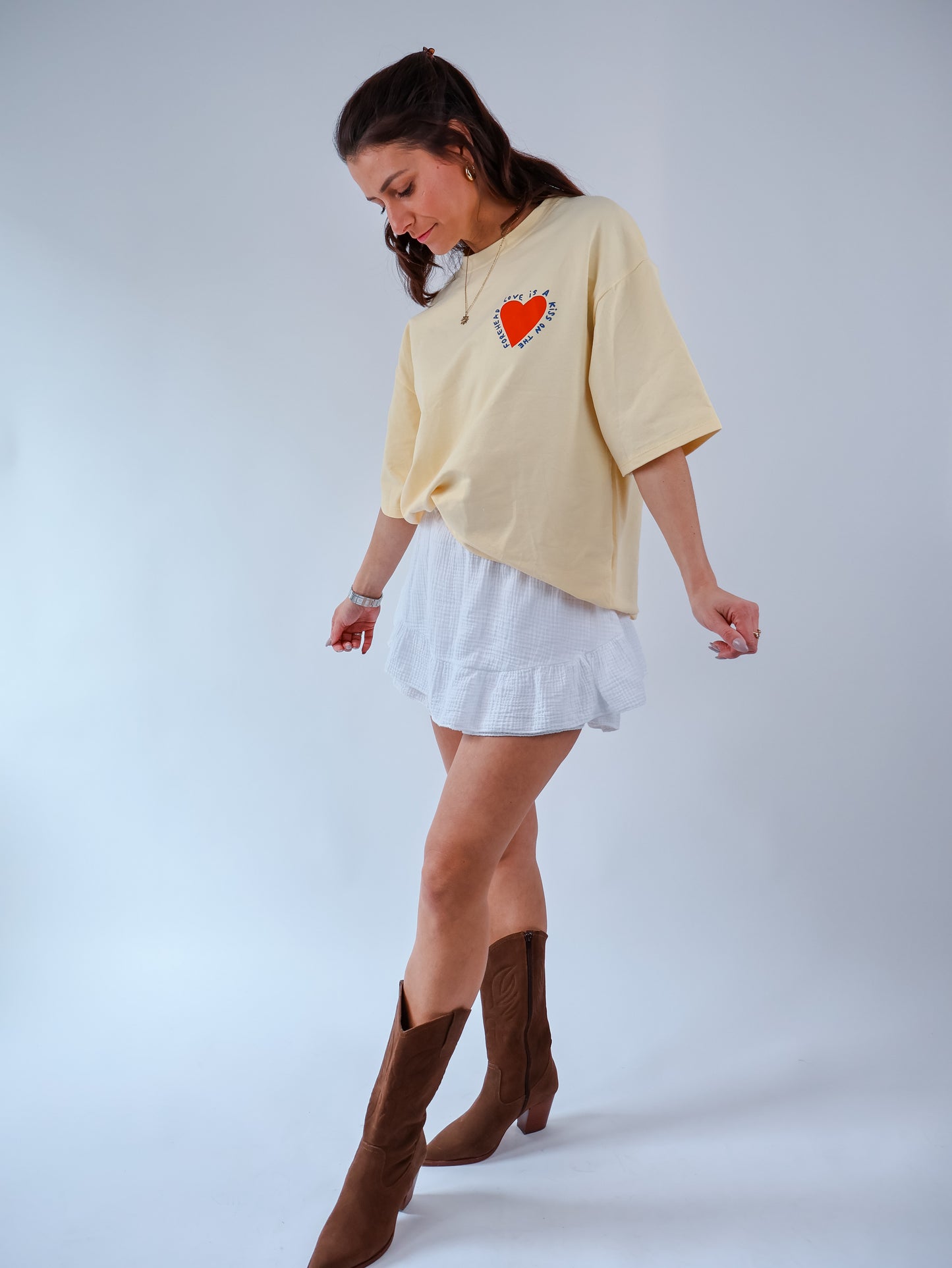 Love is a Kiss Shirt Citrus