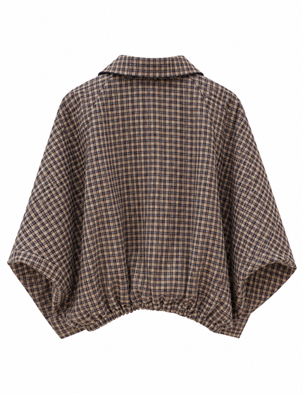 Karo Bomberjacke Camel