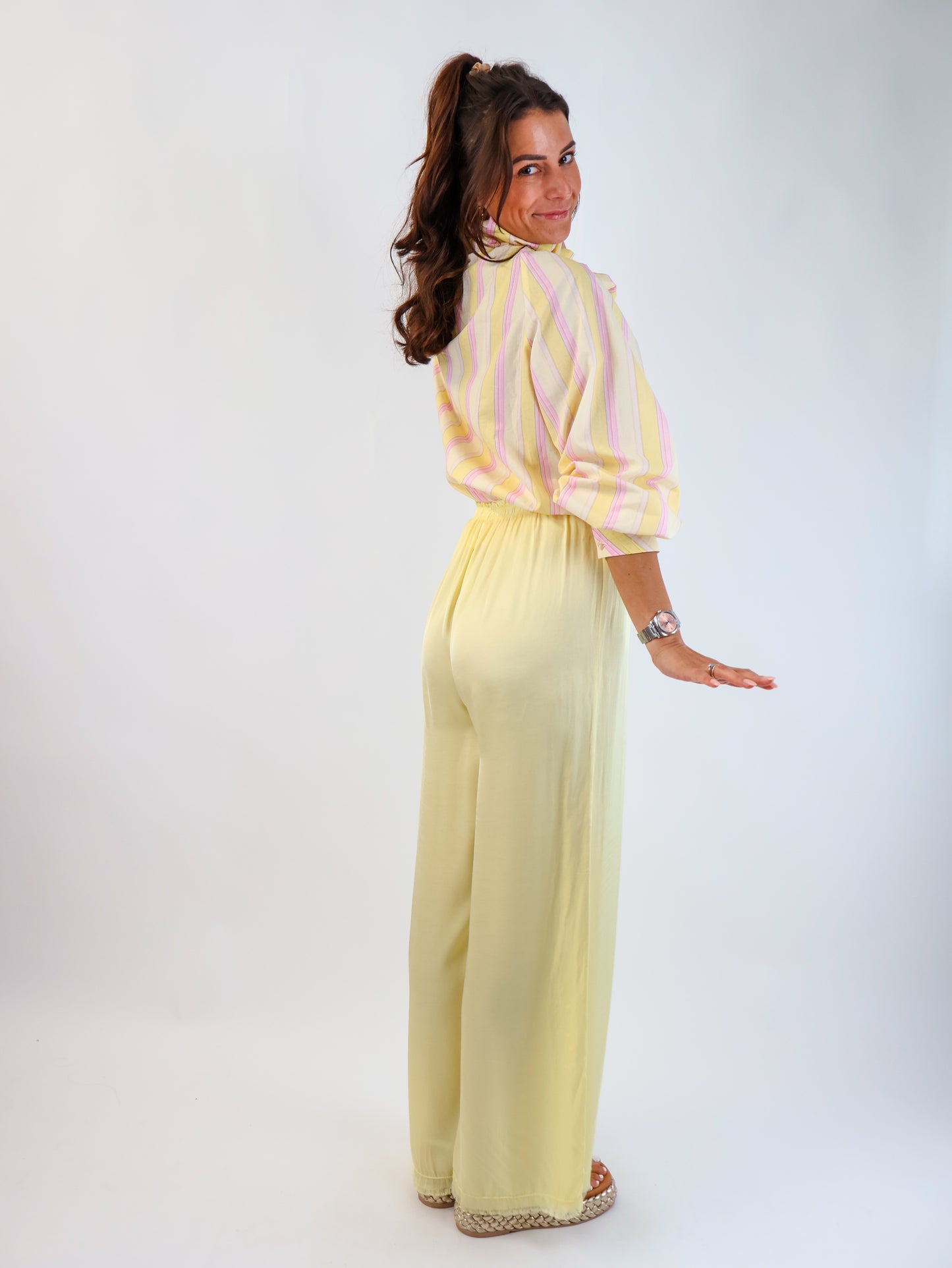 Bow Bluse Citrus-Pink