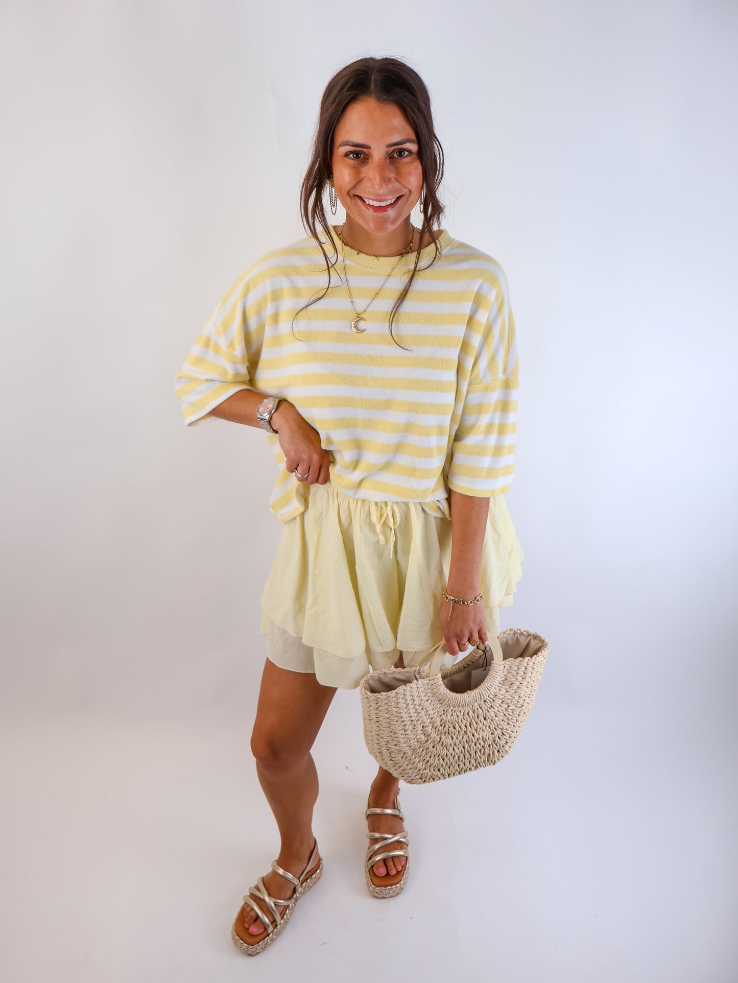 Stripes Oversize Shirt Citrus
