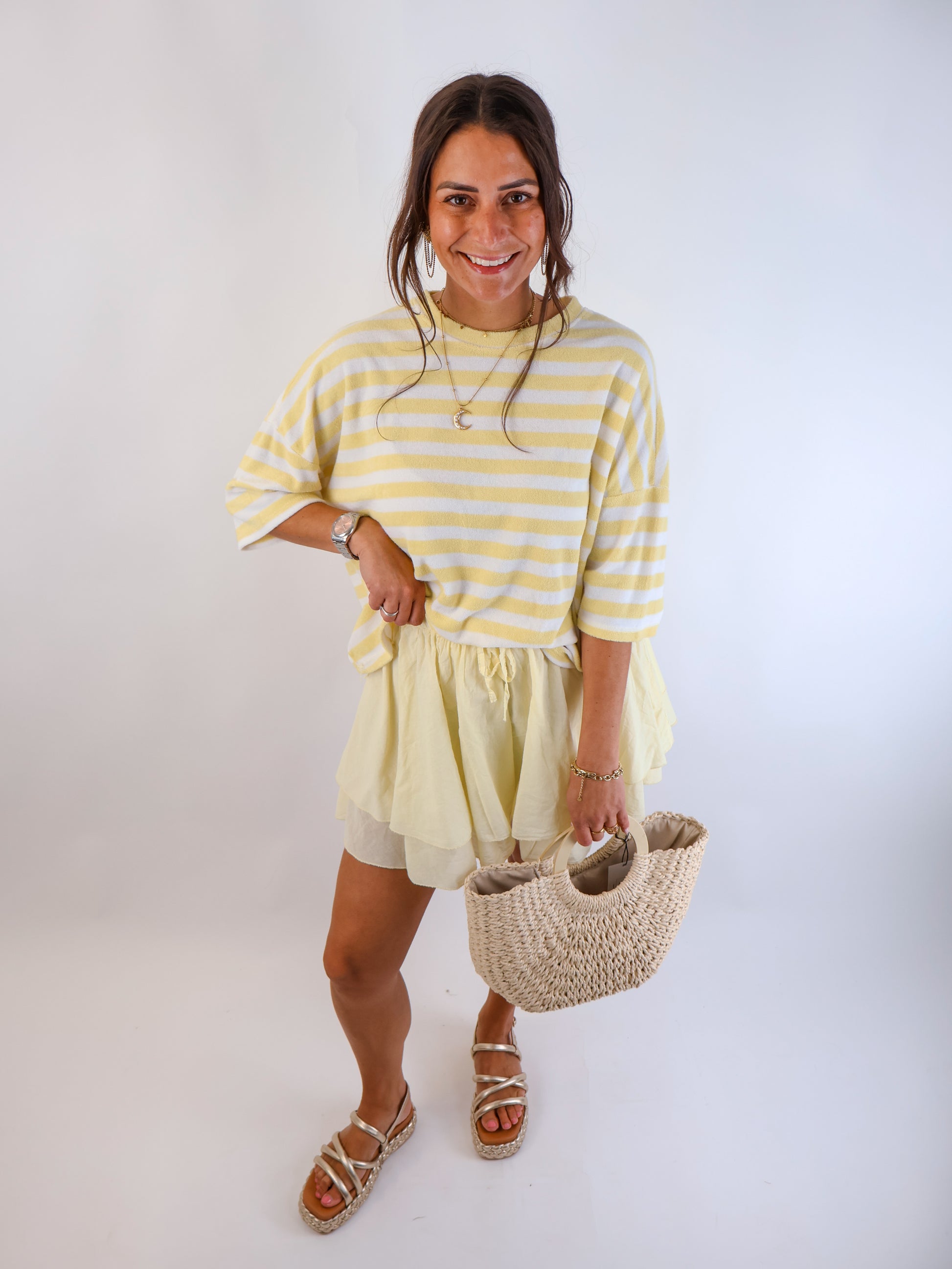 Stripes Oversize Shirt Citrus
