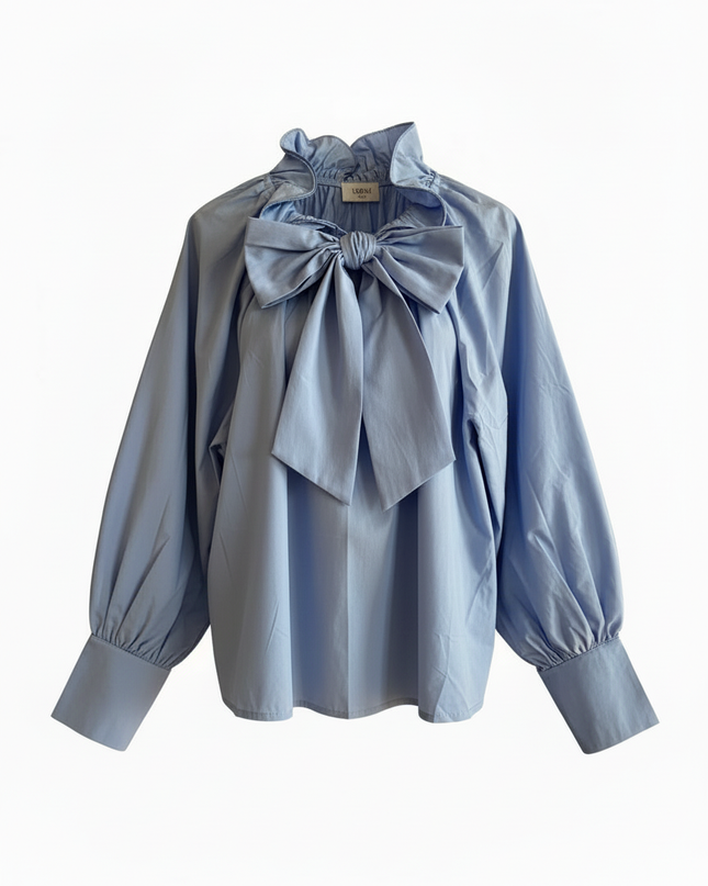Bow Bluse Sky