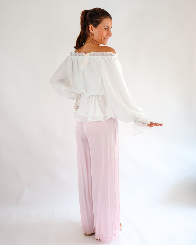 Volant Bluse Off-white