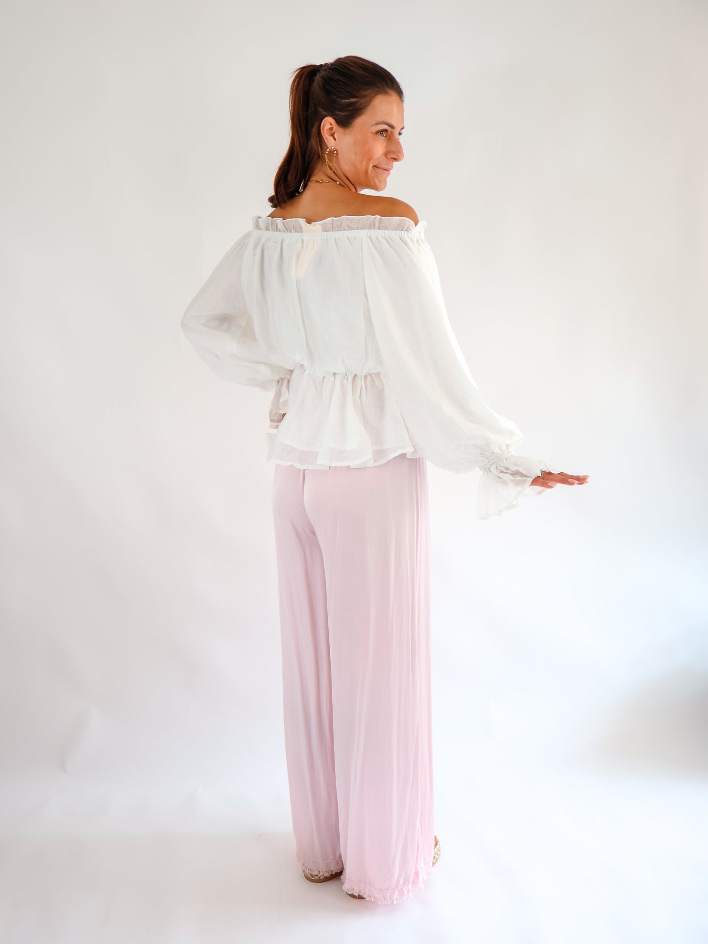 Volant Bluse Off-white