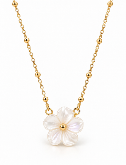 Halskette „Pearl Blossom“ – Gold
