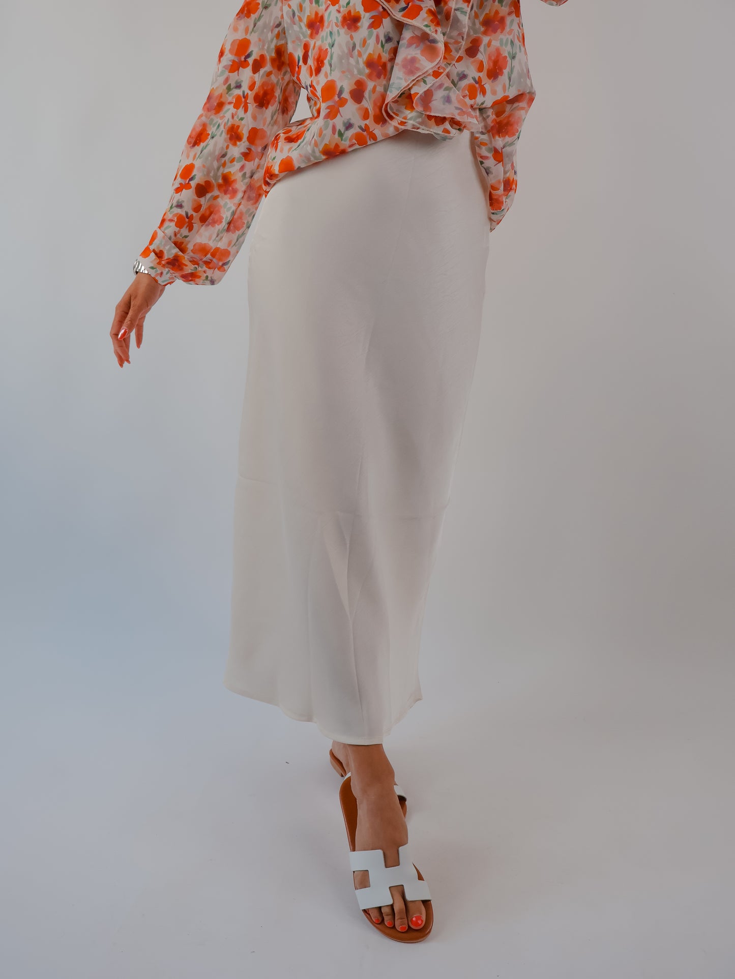 Adina Satinrock Offwhite