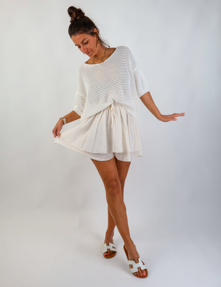 Flared Skirt Creme
