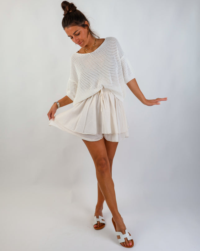 Flared Skirt Creme