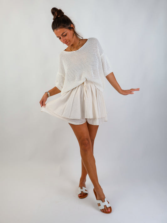 Flared Skirt Creme
