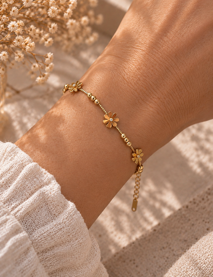 Golden Flower Armband