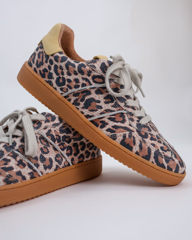 DWRS Poona Leopard Sneaker Low - Butter
