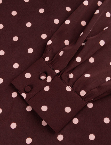 Studio Amaya Selya Bluse Bordeaux