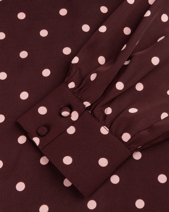 Studio Amaya Selya Bluse Bordeaux