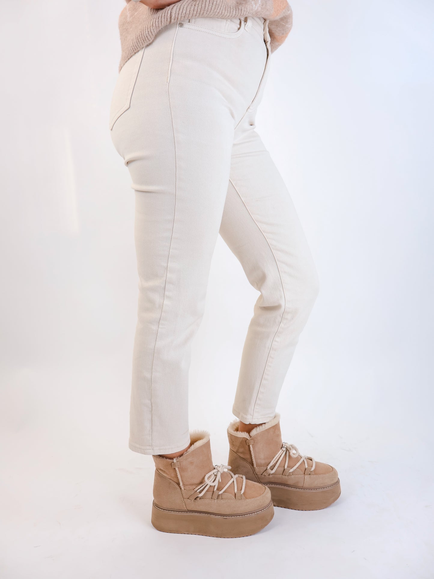 Mom Jeans Creme