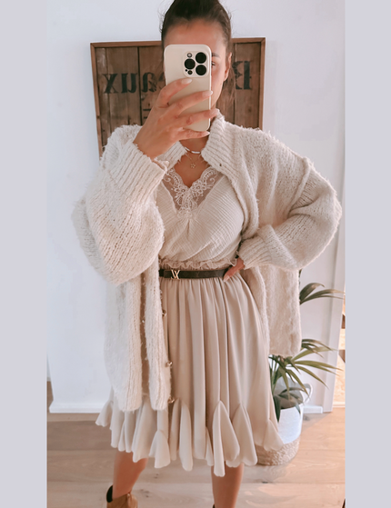 Oversize Cozy Cardigan Vanille 