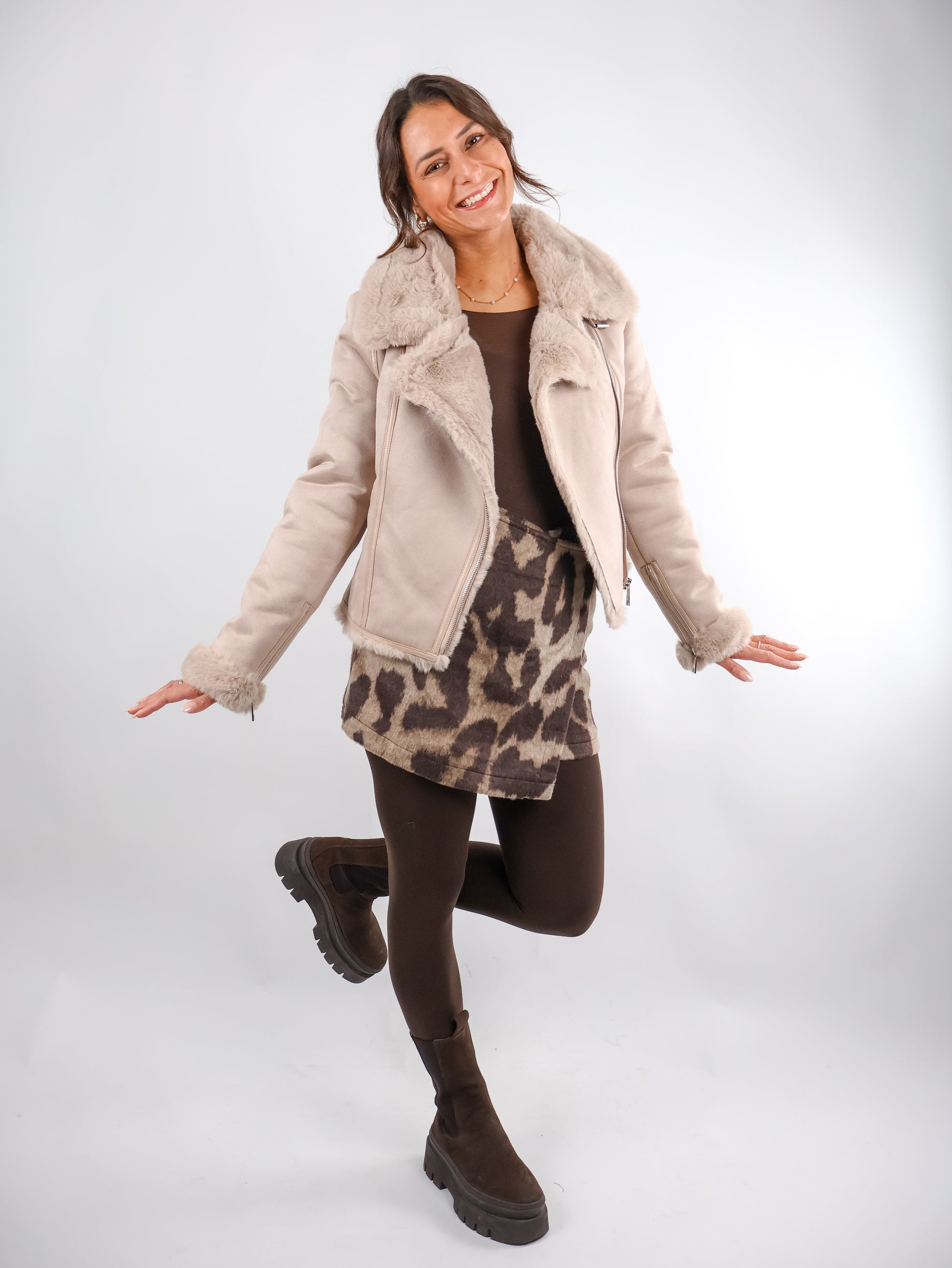 Hosenrock in Felloptik