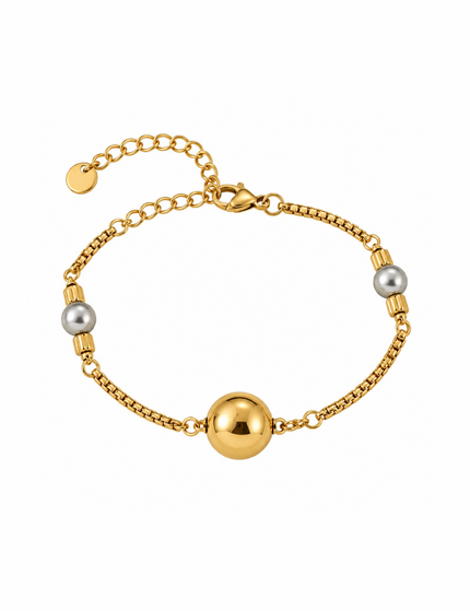 Golden Pearl Armband
