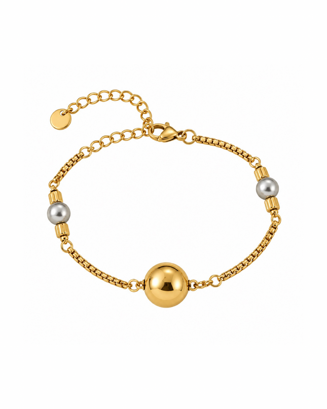 Golden Pearl Armband