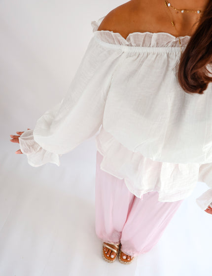 Volant Bluse Off-white