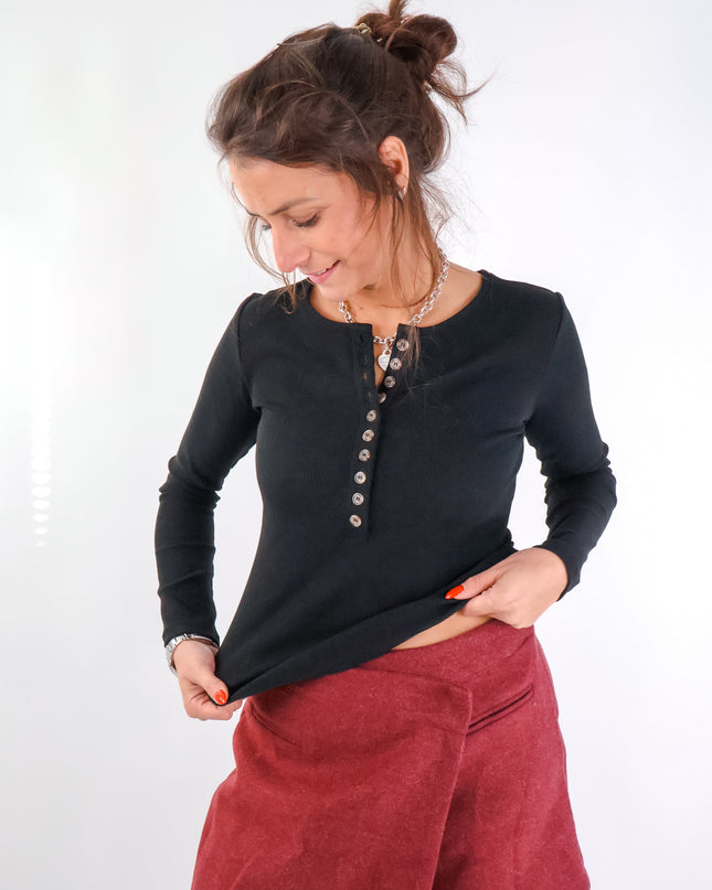 Basic Longsleeve Schwarz