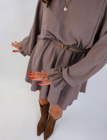 Kira Rüschenkleid Marron