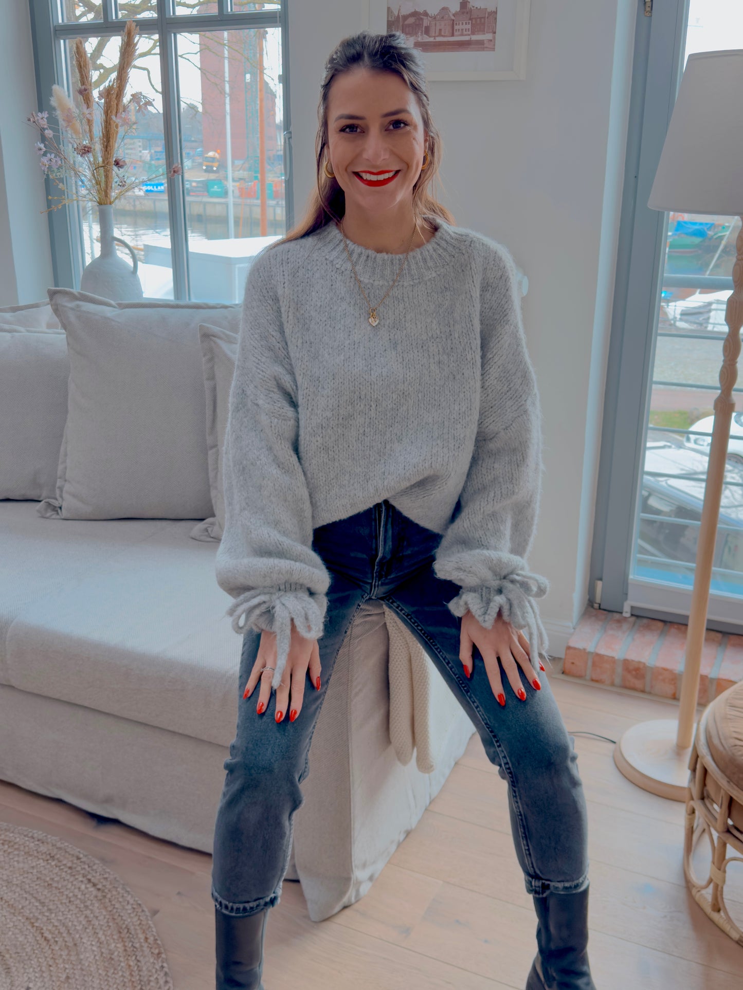 Marlene Pullover Hellgrau