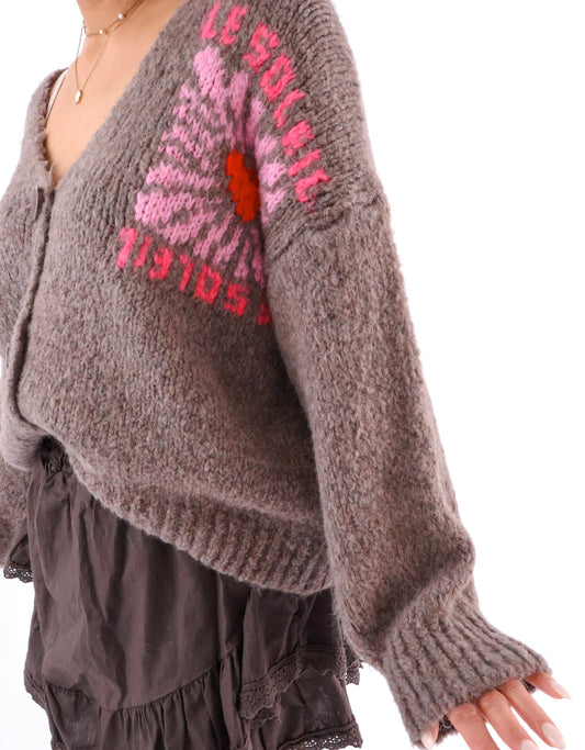 Le Soleil Strickjacke Marron