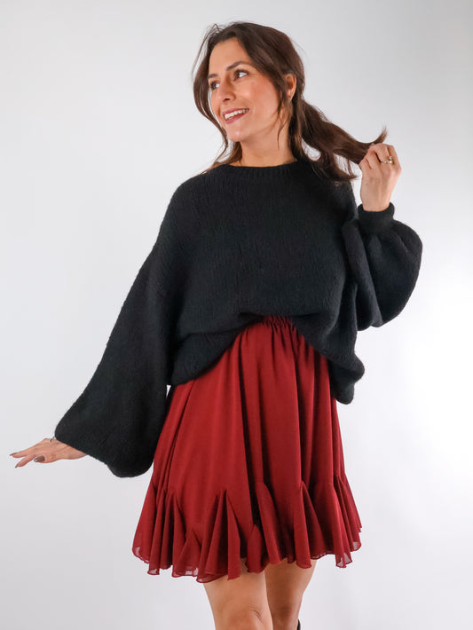 Strickpullover Schwarz