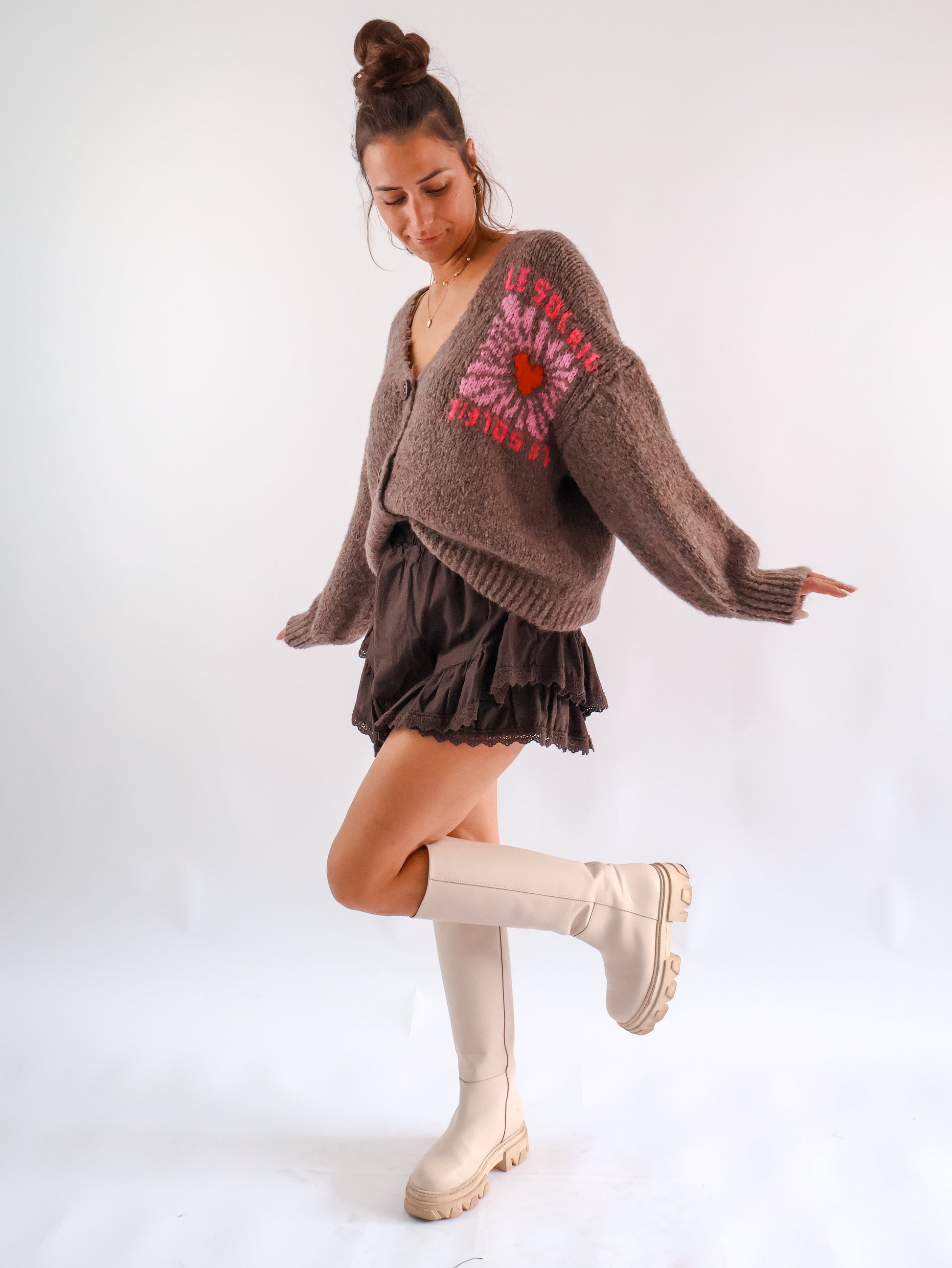 Le Soleil Strickjacke Marron