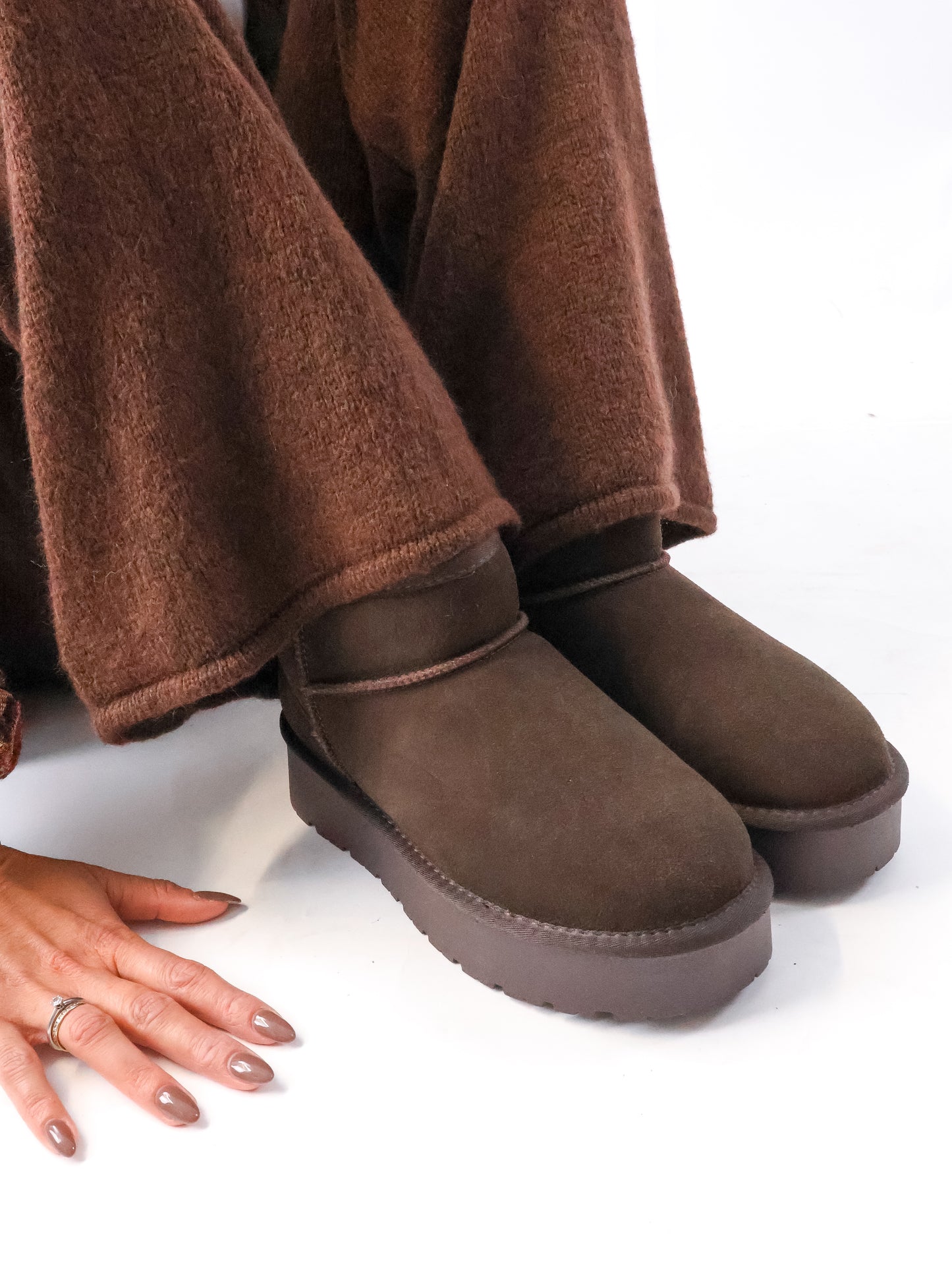 Bobi Boots Coffee - Echtes Leder
