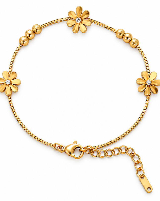 Golden Flower Armband