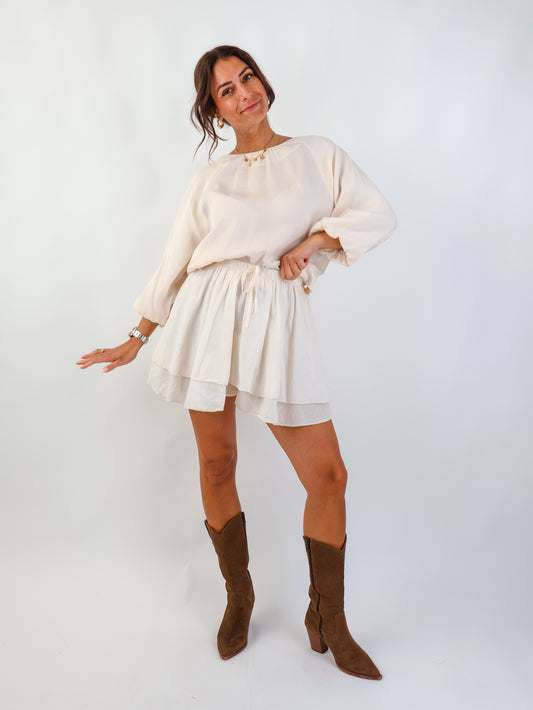 Smith&Soul Lyocell Bluse Beige