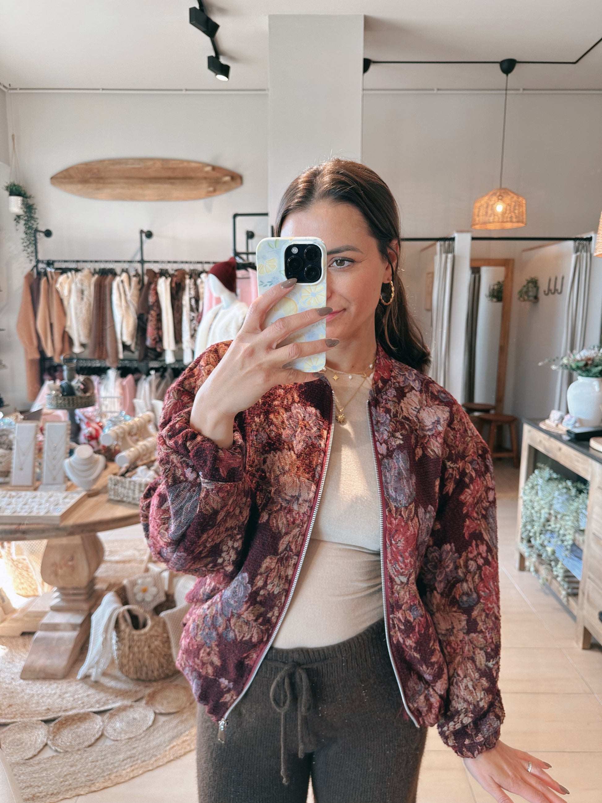 Roseanna Bomberjacke Bordeaux