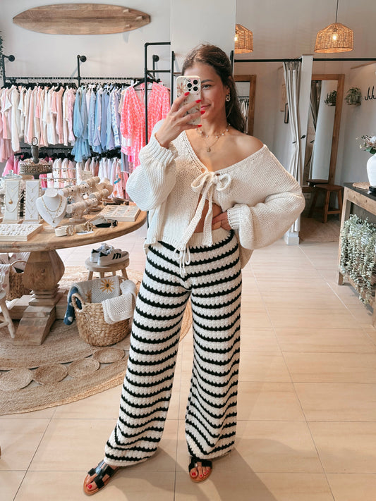 Strickhose Schwarz