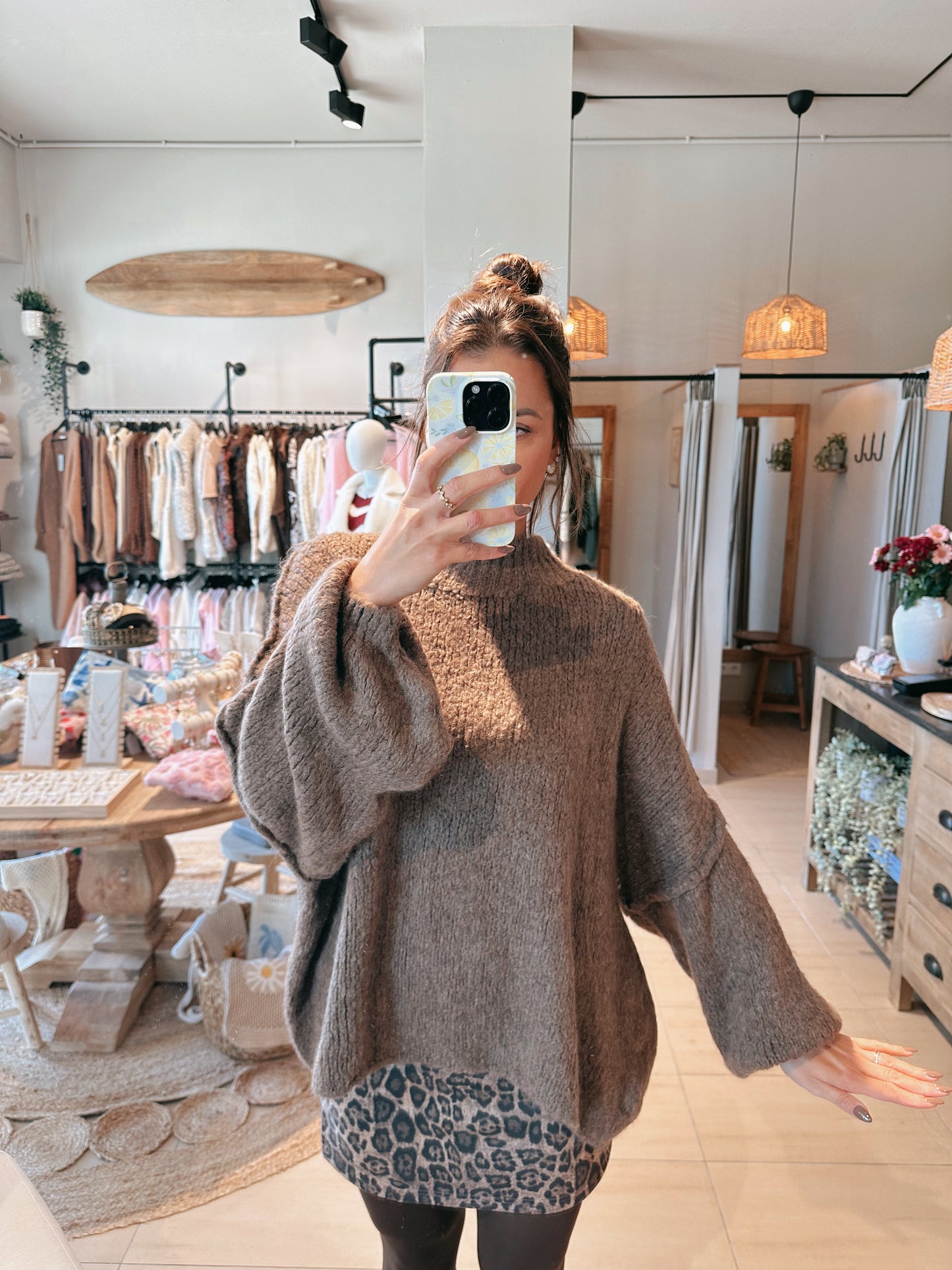 Cindy Oversize Pullover Marron