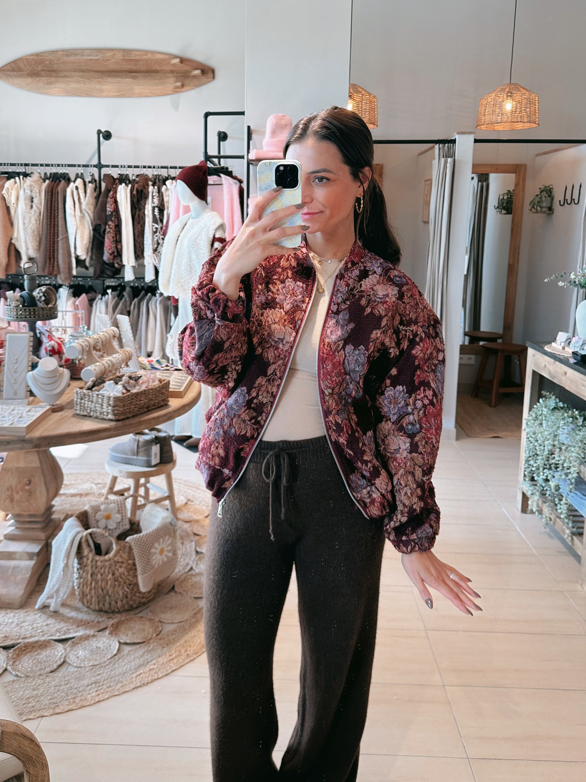 Roseanna Bomberjacke Bordeaux